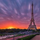 paris eiffel sunrise