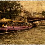 Paris en bateau . Le pont au double .