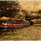 Paris en bateau . Le pont au double .