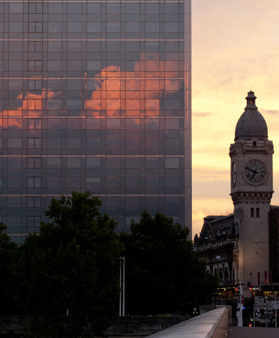 Paris gare d'austerlitz, lever du soleil 6