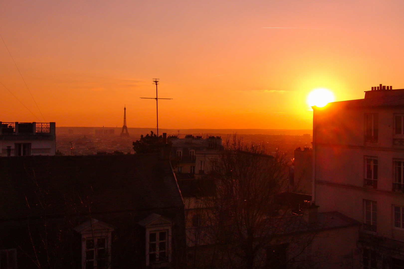 Paris im Sonnenuntergang