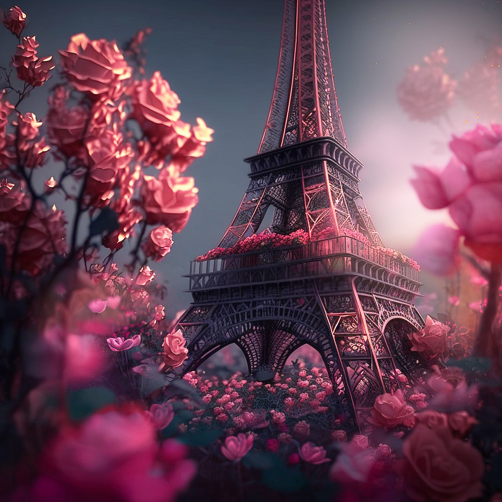 paris in roses