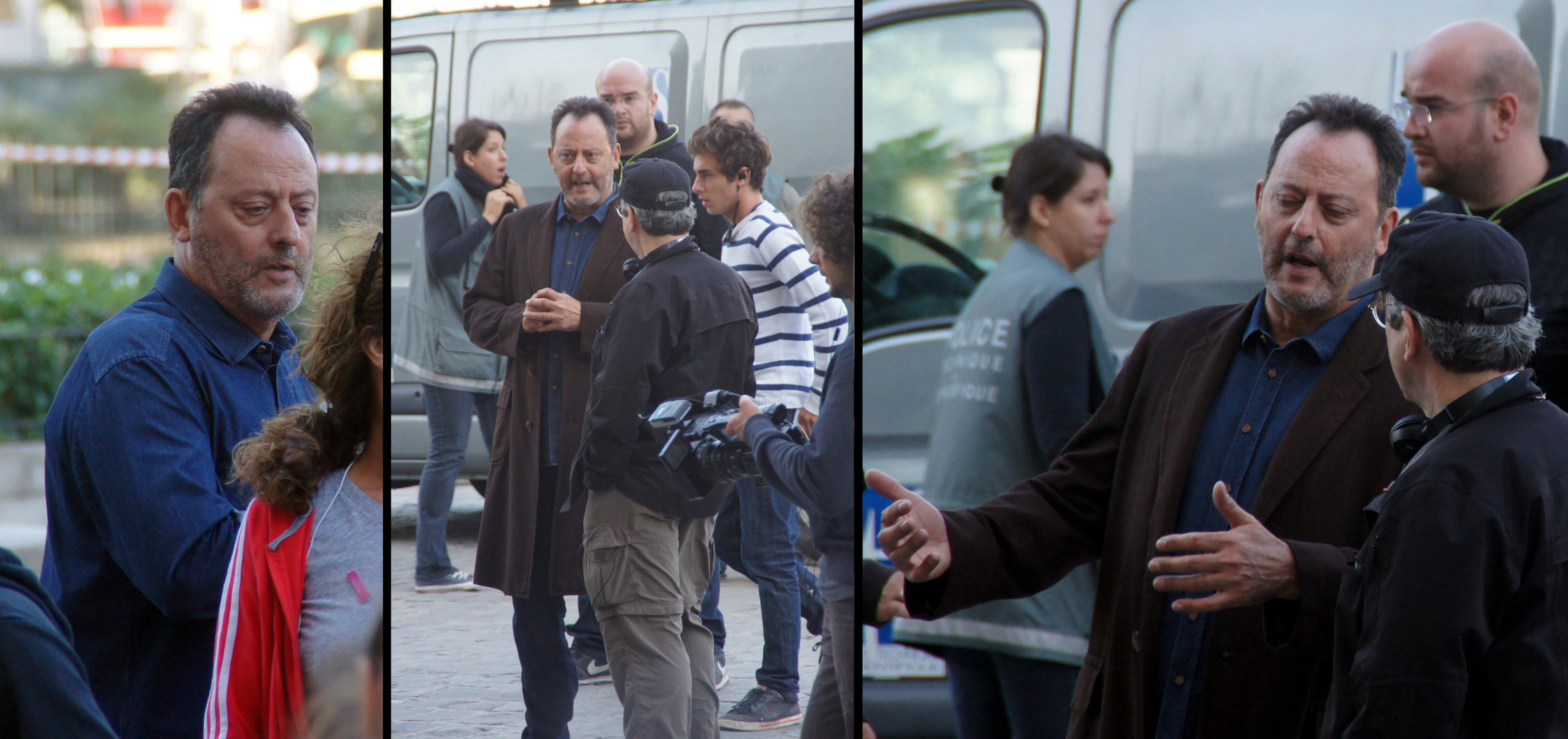 Paris: Jean Reno in einer Drehpause