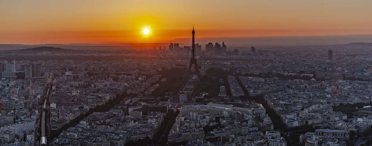 Paris, La Tour Eiffel, Blick vom Tour Montparnasse