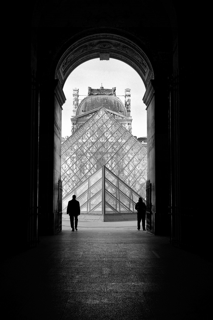 Paris, Le Louvre Porte Egyptienne 2014