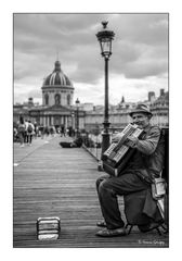 Paris: Musicien sur le pont des arts