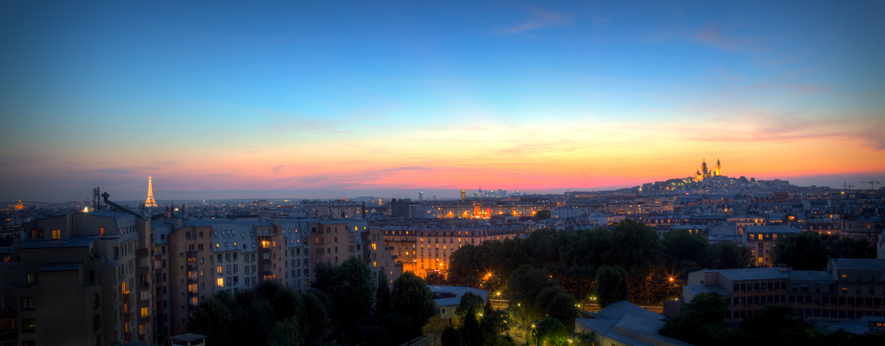 Paris night Panorama