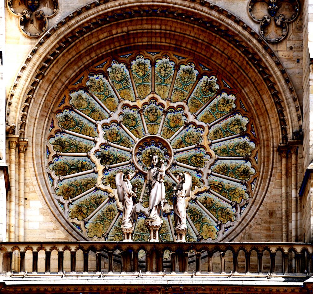 Paris: Notre-Dame, westliche Fensterrose