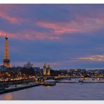 Paris - Pont Alexandre III und Eiffelturm