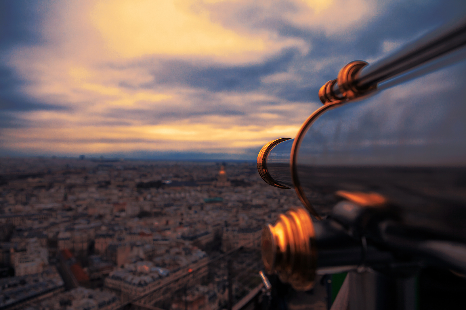 Paris skyline fernrohr