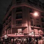 Paris Straßen bei Nacht