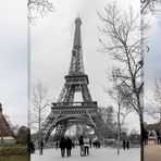 Paris - Tour Eiffel compilée - Triptyque