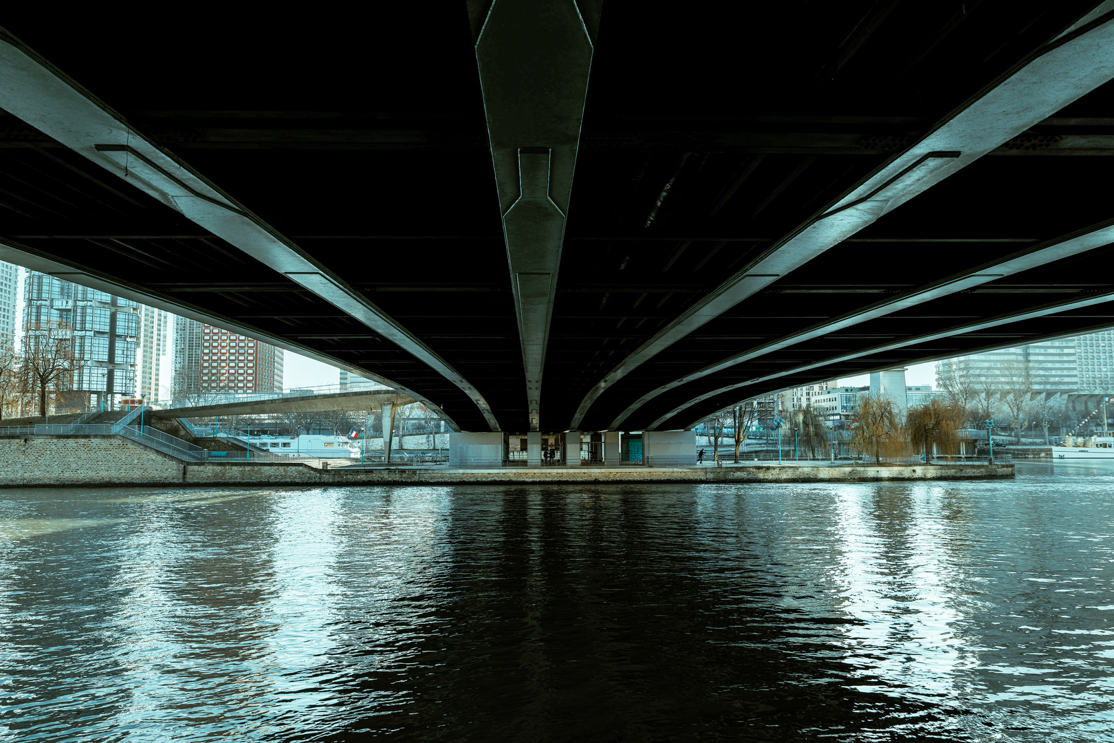 Paris unter der Brücke