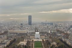 Paris - View from Tour Eiffel - Parc du Camp Mars and Tour Montparnasse - 05