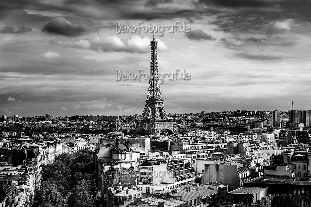 Paris vom Arc de Triomphe