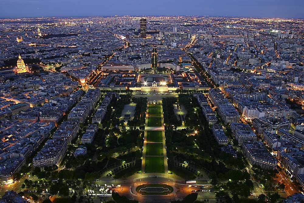 Paris von oben Foto & Bild | architektur, stadtlandschaft ...