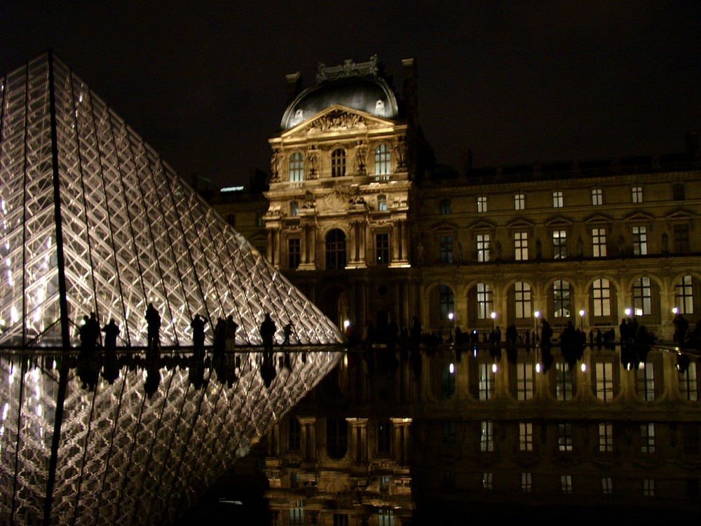 Paris Winter 2007 - Der Louvre bei Nacht