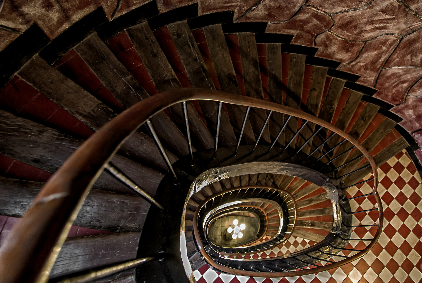 Paris Wohnhaus-Treppe