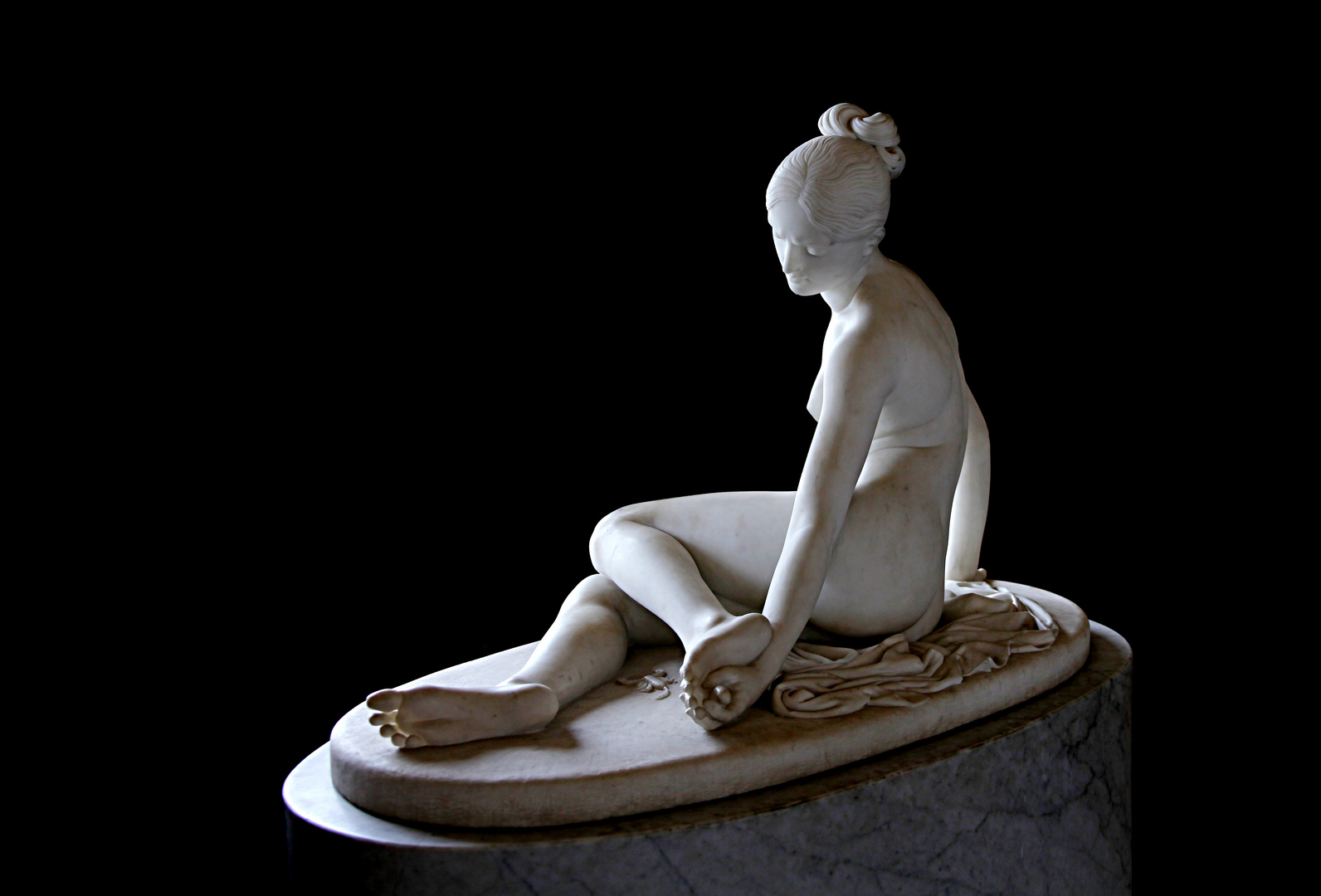 Paris,Louvre,Italian Section,La Nymphe au Scorpion by Lorenzo Bartolini