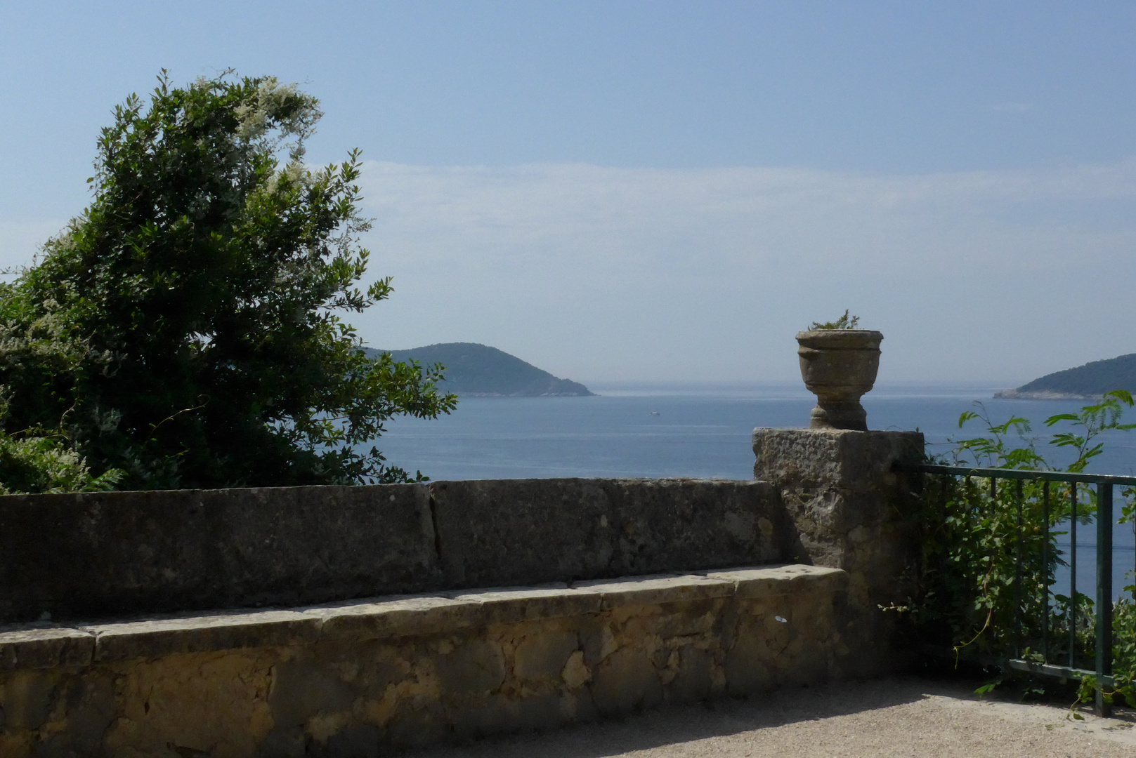 Park an der Adria, nördlich Dubrovnik