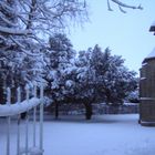 Park an der Ossenberger Schloßkapelle im Winter 2009