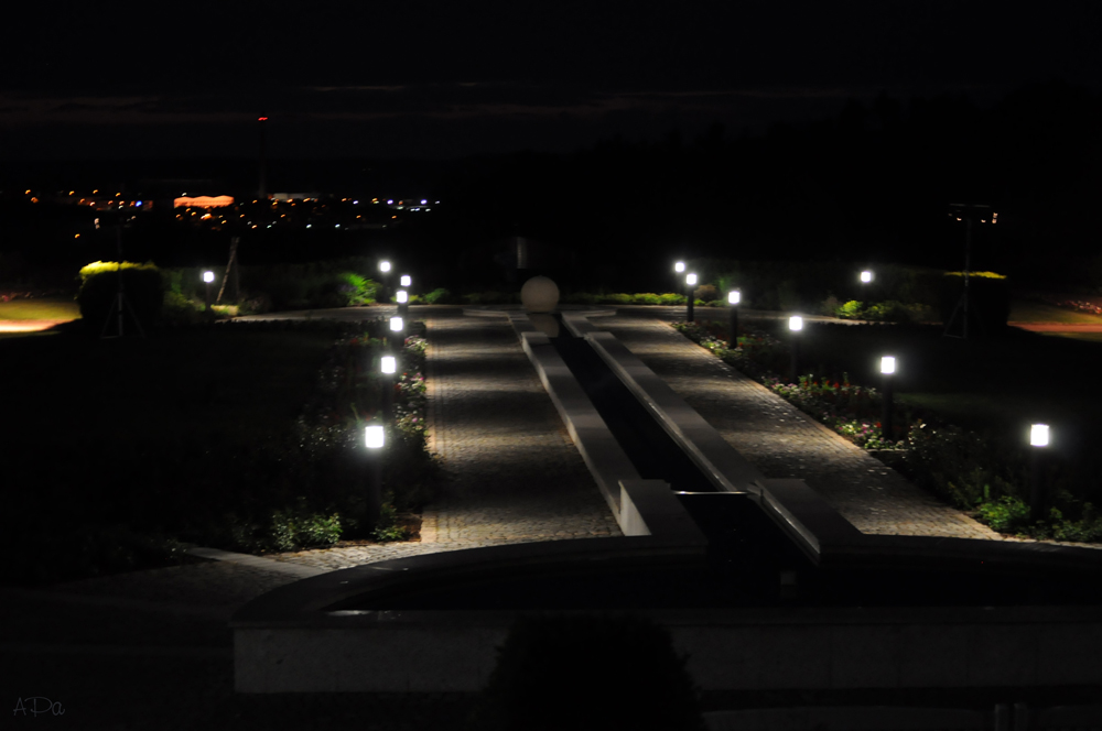 Park bei Nacht