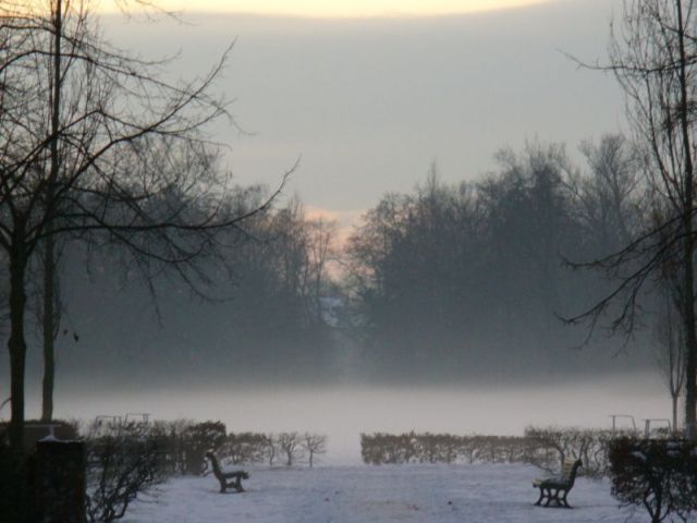 Park im Schnee