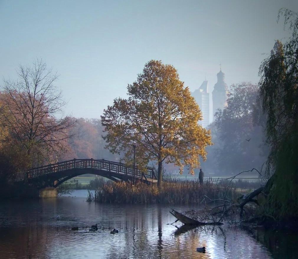 Park im Zentrum von Leipzig