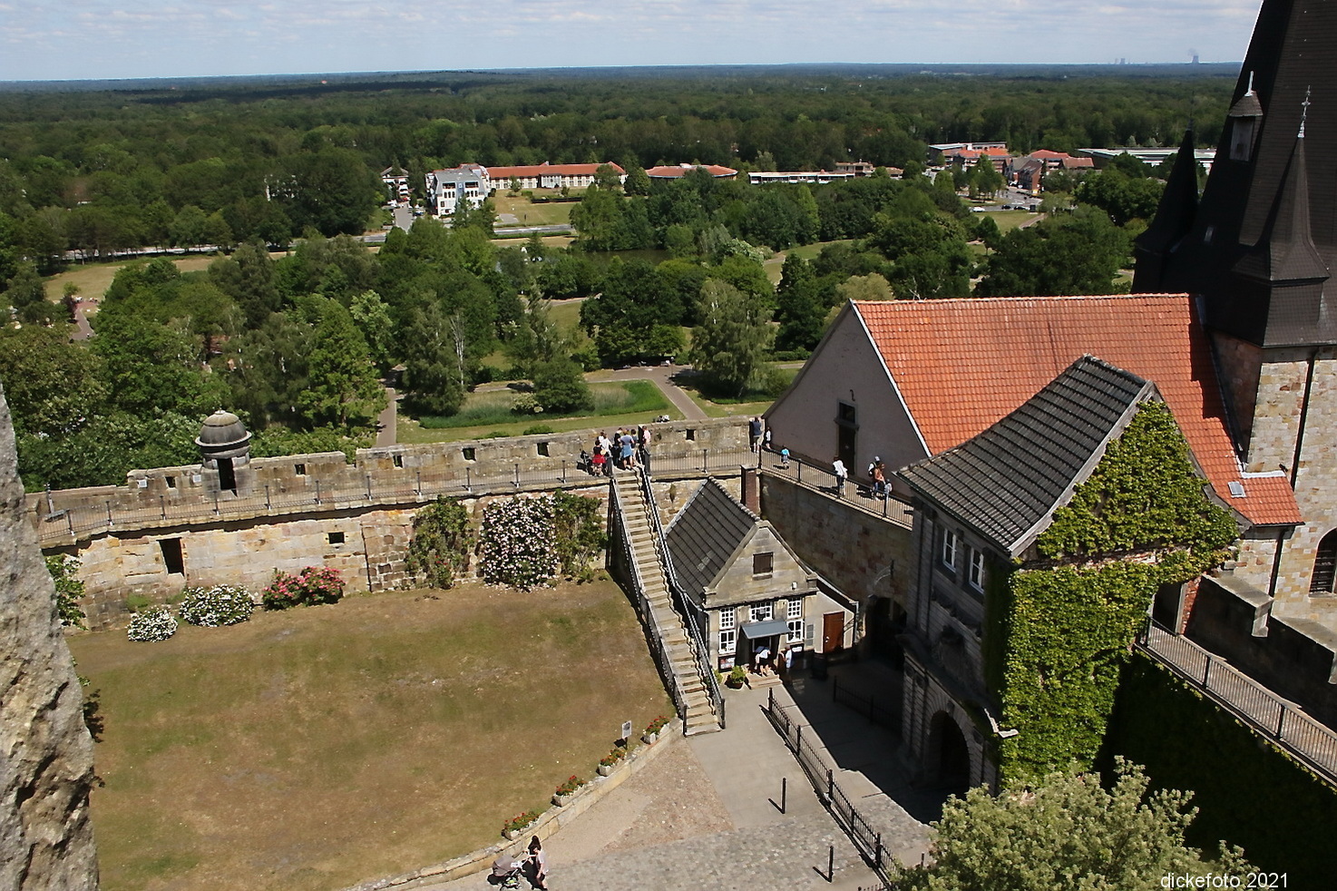 Park in der Burg Bad Bentheim