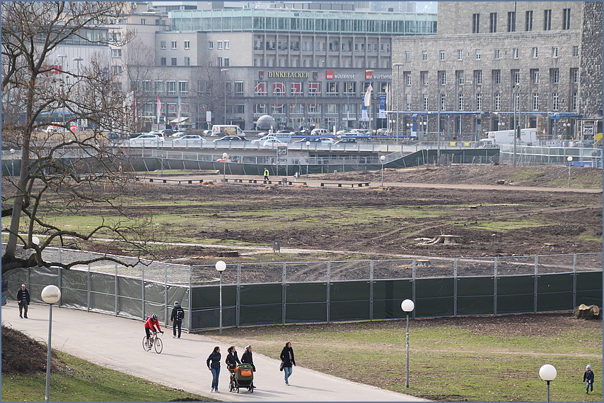 PARK ohne BÄUME 2012 Stuttgart K21 am 8.03.2012