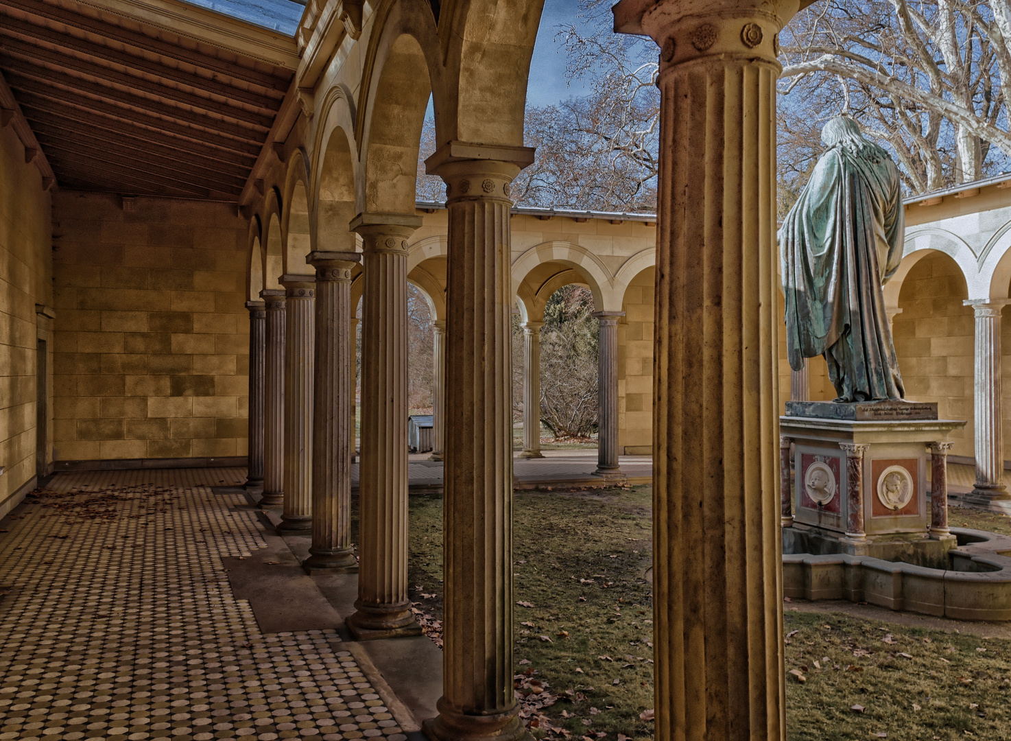 Park Sanssouci - Statue von Christus -