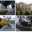 Park und Verwaltungsgebäude neben dem Ho Chi Minh Denkmal