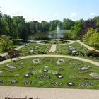 Park Wiesenburg von der Terrasse aus gesehen