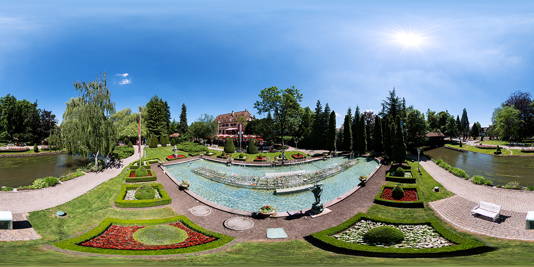 Parkanlage im Europapark Rust