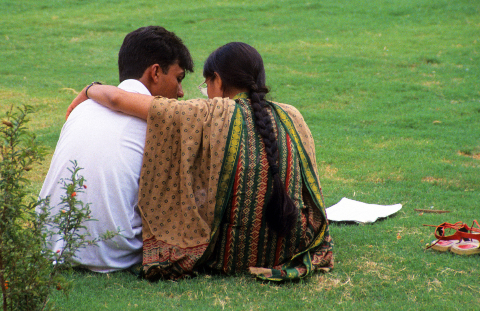 Parkansicht in New Delhi, Indien 