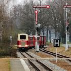 Parkbahn Cottbus: Einfahrt ein den Bahnhof Zoo am Ostersonntag