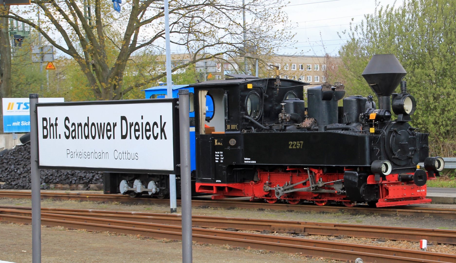 Parkbahn Cottbus: Vorbereitung auf den Dampfloktag am 1. Mai