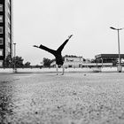 Parkdeck über der Stadt