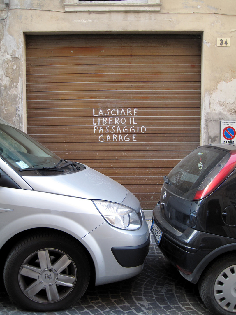 Parken auf italienisch