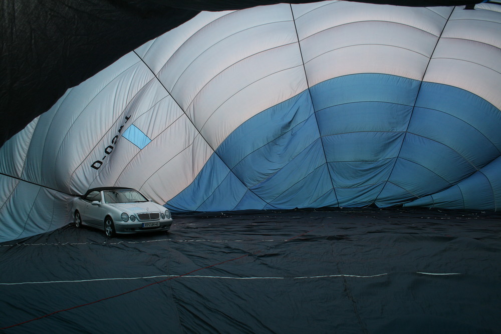 Parken im Heißluftballon