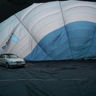 Parken im Heißluftballon