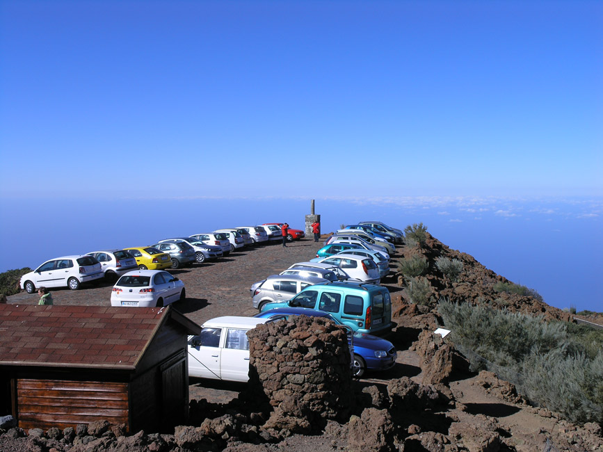 Parken über den Wolken, 2426 m über dem Meer