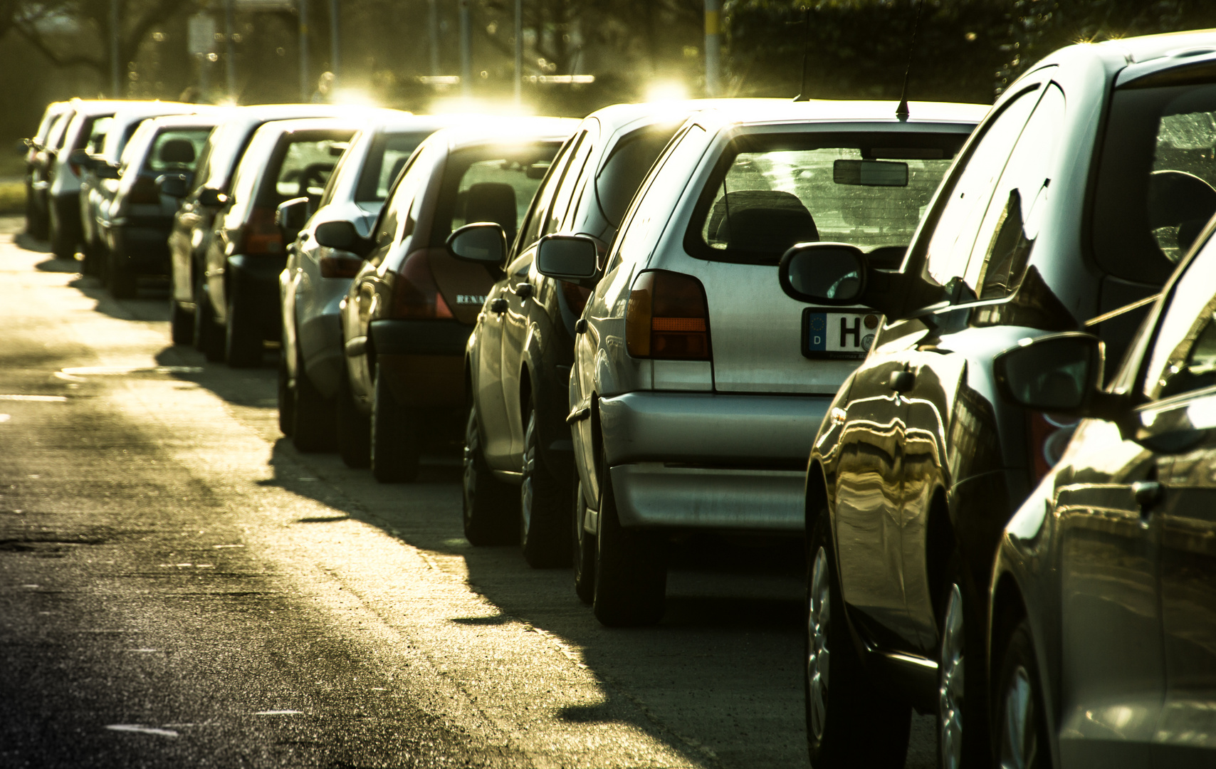 Parken - und dann raus in die Sonne