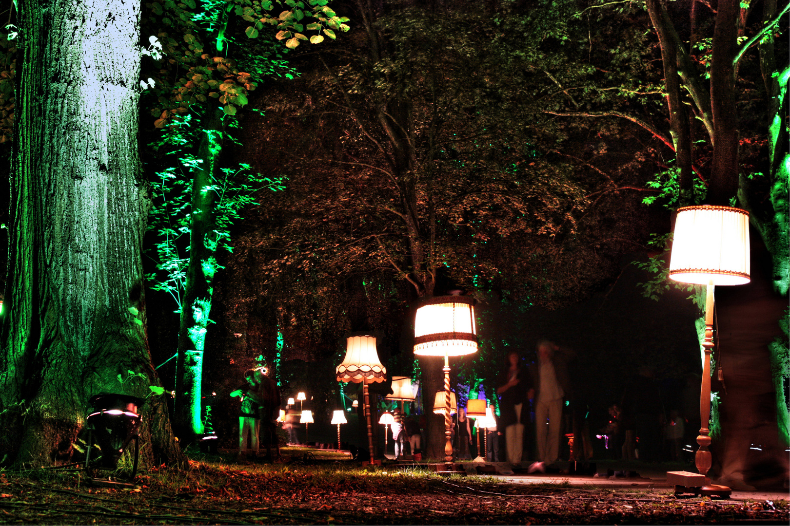 Parkerleuchtung im Stadtgarten