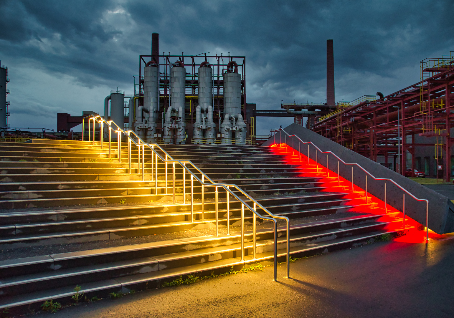 Parkhaustreppe an der Kokerei Zollverein