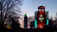 Parkleuchten 2011 - Grugaturm mit Gradierwerk