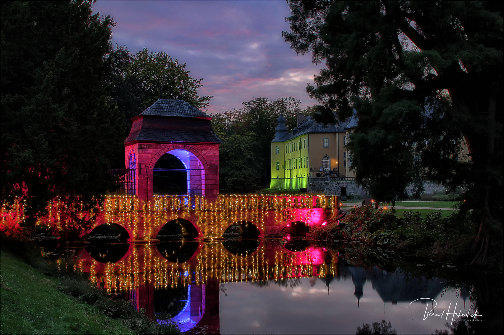 Parknächte Lichtfestival Schloß Dyck ....