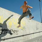 Parkour - Traceur im Abflug