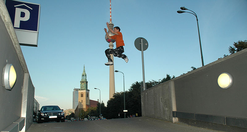 Parkour vor´m Fernsehturm