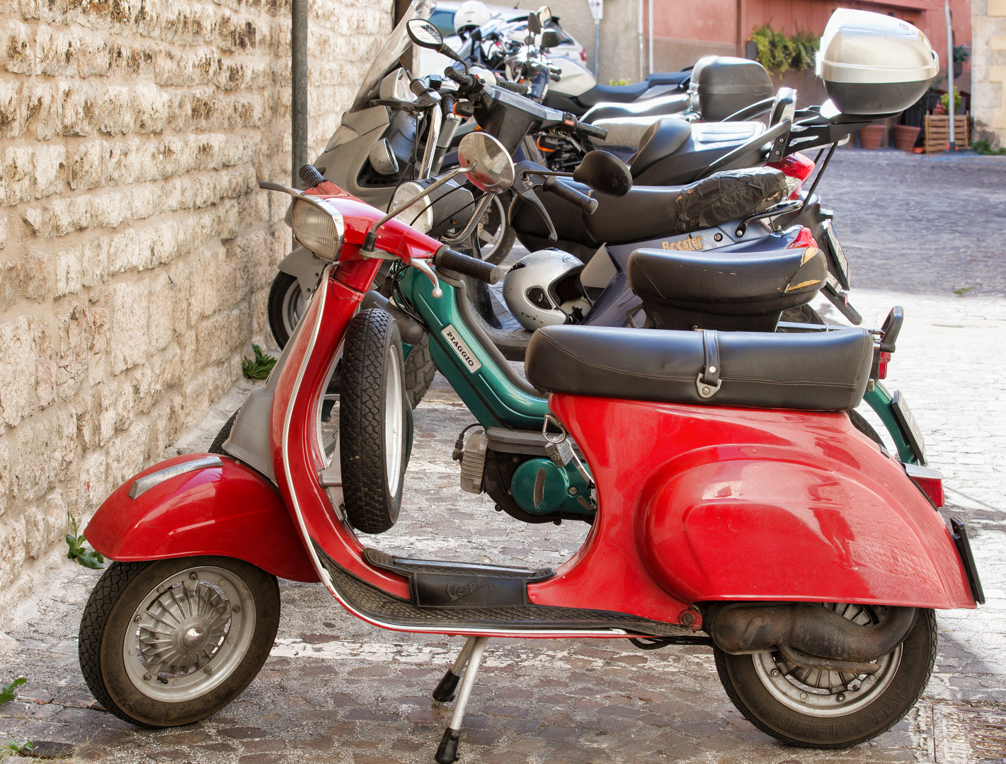 Parkpkatz fuer Vespa & Co...